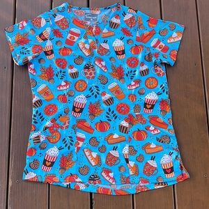 Butter-Soft Fall Scrub Top